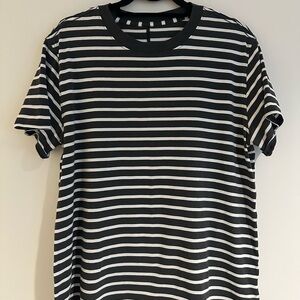 Black and White Striped Women’s T-Shirt